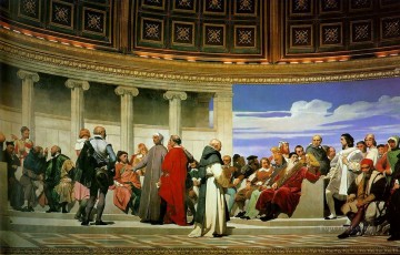 エコール・デ・ボザールの半円車 1814 年の右等身大の歴史 イッポリット・ドラローシュ Oil Paintings